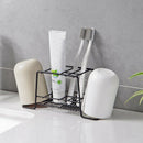 Wall-Mounted Toothbrush Holder Bathroom Teeth Brush Tooth Cup Mouth Cup Set