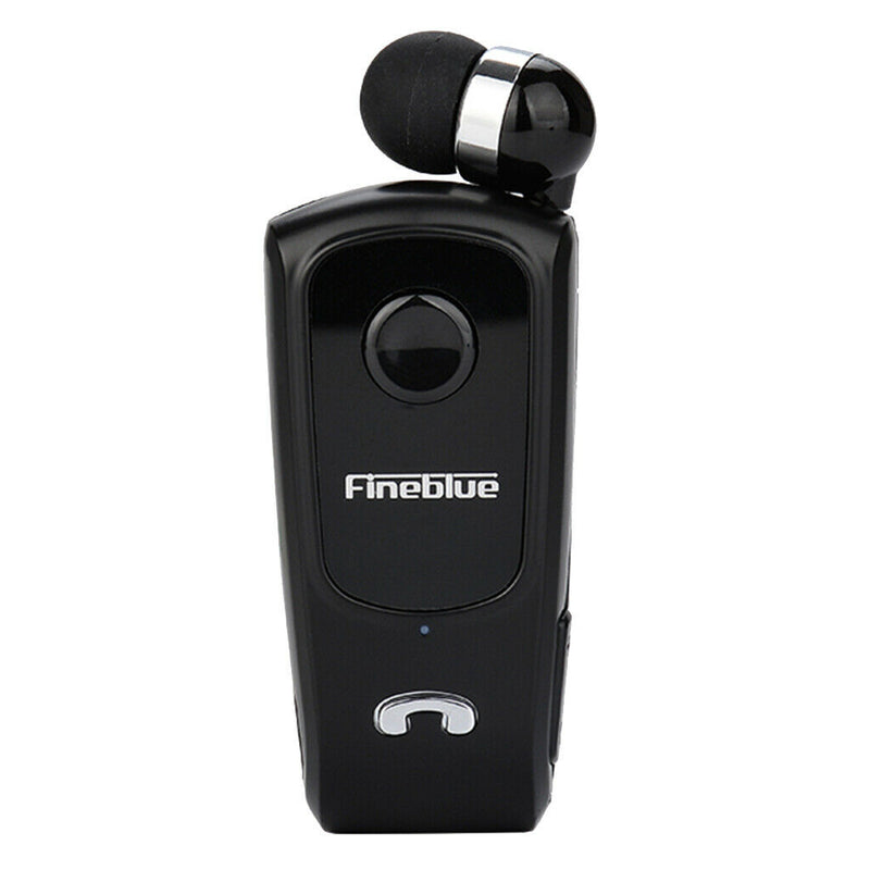 Bluetooth Headset Clip Earphone Sport Universal Earpiece Handsfree Black