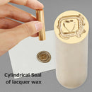 DIY Heart Cylindrical Seal Stamp Scrapbooking Sealing Wax Stamp (06)(S) A