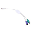 USB To PS2 USB-To-PS2 Computer Keyboard &Mouse Adapter Connection Y Cable CordME