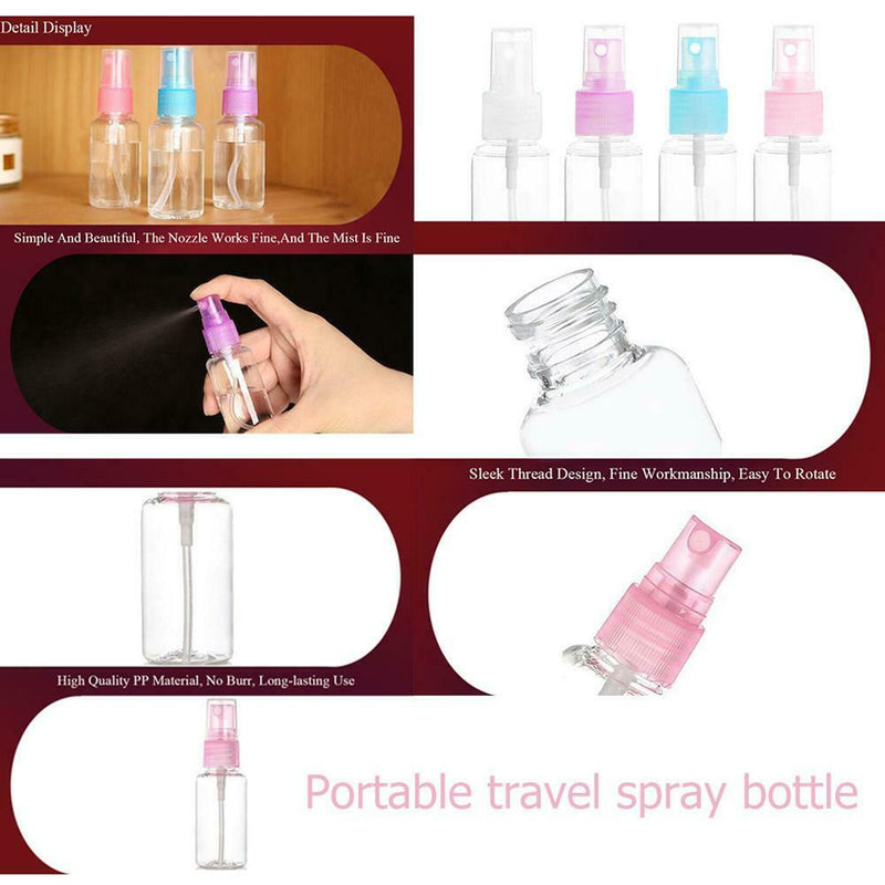 Clear Perfume Refillable Travel Lotion Liquid Spray Press Pump Bottle(100ml