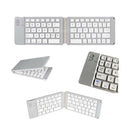 Sized Mini Foldable Bluetooth Keyboard for Tablet Smartphone (Gray)