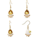 Hand Painted Enamel Glazed Broken Egg Shell Fashion Earring for Women with