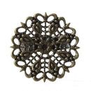 10 Ring support Flower Metal Bronze Ring Plateau Adjustable 25mm Metal Bron