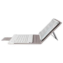 Wireless Bluetooth Keyboard for 9 10 inch TabletÃ‚Â PU Leather Case (White)