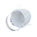 1 Set Purple Flower Pearls Diamante Ring Bearer and Flower Girl Basket
