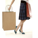 20Pcs 5.9 x 3.15 x 8 Inches Kraft Paper Bags Small Paper Gift Bags with Han O3A5