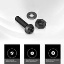 260pcs/box Black Nylon Outer Hex Screws Nuts PCB Standoff Assortment Kit