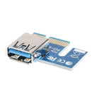PCI-E 1X to 16X Extender Riser Card 4Pin USB3.0 Cable for Mining