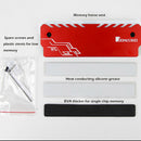 2pcs RGB RAM Heatsink Desktop PC DDR DDR3 DDR4 Memory Heat Spreader (Red) A