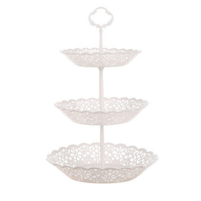 1 Set Of 3-Tier Fruit Plate Cake Holder Fruit Stand Beautiful Home Decorati