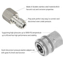 Stainless Steel Pressure Washer Adapter Set G3/8 Inch Female Quick Connect  T6K9