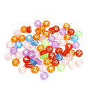 100PCS Jewelry Beads Cube Making Random Alphabet Loose Spacer Letter DIY Acrylic