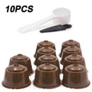 10*Reusable Coffee Capsule Pods Cups For Nescafe Dolce Gusto Parts Tool Supplies