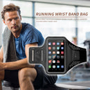Outdoor Running Phone Holder Armband Case Sports Jogging Wrist Band (Grey)