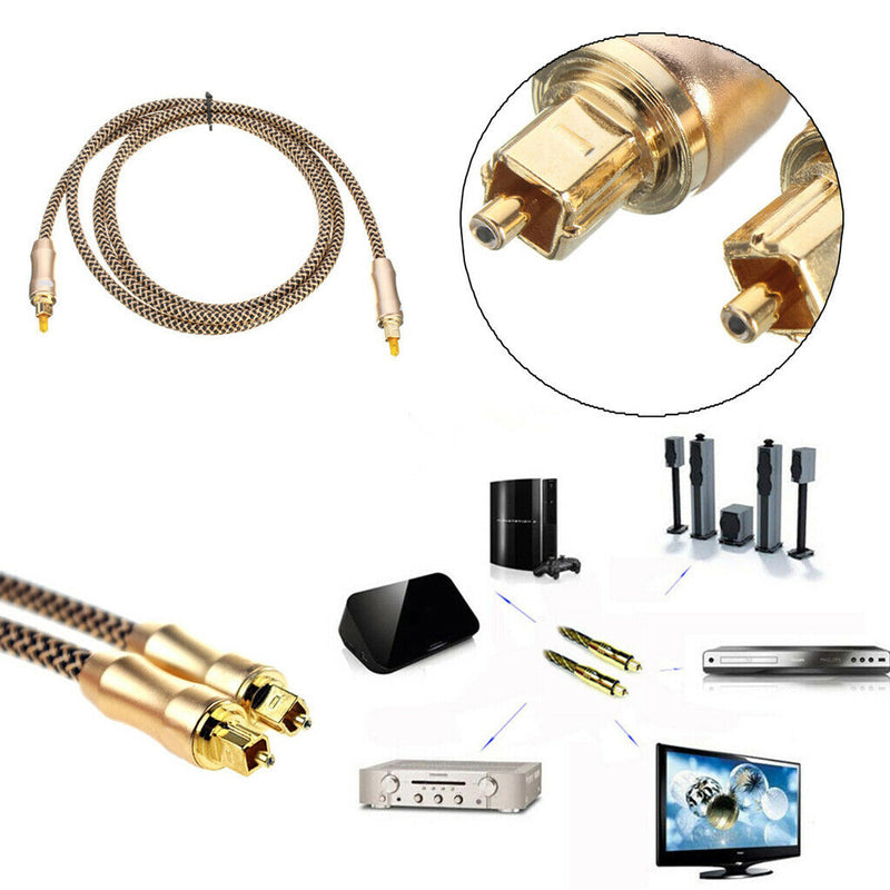 5FT Premium  Fiber Optic Digital Audio Optical