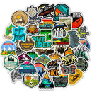 Wilderness Adventure Outdoor Stickers For Skateboard Bomb Luggage Car Case DIY