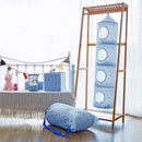 4-Tier Oxford Fabric Collapsible Hanging Closet Organizer Toys Organizer Gl