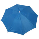 Sky Blue Folding Umbrella Hat with Adjustable Headband