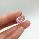 36pcs Colorful Rhinestone Gem Rings in Box, Adjustable Little Girl Jewel Ri