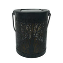 Metal Rattan Outdoor Solar Hanging LED Light Garden Yard Decoration Lamp SN9F
