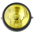 Retro Lens Round Amber Headlight for Motorbike