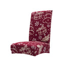 2pcs Snowflake Pattern Stretch Universal Dinning Living Room Chair Covers