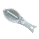 Manual Fish Scale Remover Scaler with Lid Fish Shape Home Kitchen Tool Blue