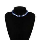 Boho Women Choker Handmade DIY Weave Flower Bead Necklace Chain Jewelry GiftsTEU