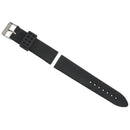 Military Black Silicone strap buckle for Men's wristwatch, 24 mm, Replaceme