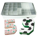 Aluminum Alloy Rectangular Cake Mould Baking Tray Letter Number Cake Mould  X1X5
