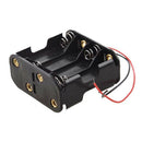 5X(8pcs Aa Cells Battery (12v) Clip Holder Box Case Black Y7N2)
