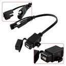 360 Degree Rotating Mounting Holder for SAE to USB Cable Adapter Quick 2.1A