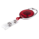 Oval retractable reel and name plate clip M1N4