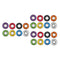 24x 608 Bearing for Skateboards Longboards Inline Skates Roller Skates Spinners