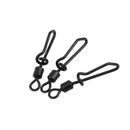 20pcs Carp Fishing Swivels with Quick Change Snap Clips Rolling Swivels