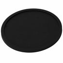 Silicone Black Drink Coasters Set of 8 Non-slip Round Soft Sleek and Durabl