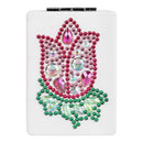 DIY Flower Special Shaped Diamond Painting Mini Rectangle Makeup Mirror