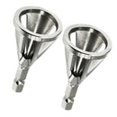 2pcs Metal Deburring External Chamfer Tool Stainless Steel Remove Burr Drill Bit