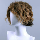 Men's Wig Big Wavy Highlighted Long Curly Hair Wig & Cap Wig Casual Multi-C Z5O7