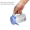 12 PCS Durable Silicone Stretch lid - Expandable Food Cover for Bowel, Can,