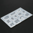 12 Designs Silicone Mold Pour DIY Resine Jewelry Necklace Pendant Bracelet N2C8