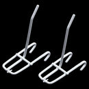 10 Pcs 3.9inch Long White Metal Store Grid Wall Bracket Display Hooks W3Y3