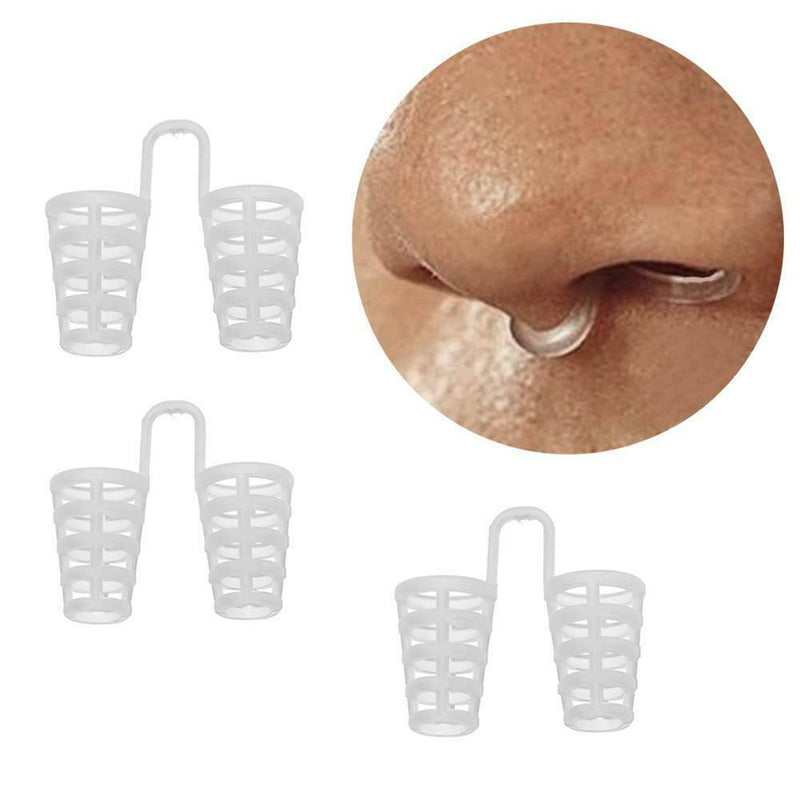 4pcs Transparent Anti Snoring Device Snore Apnea Nose Clip Stop Snoring