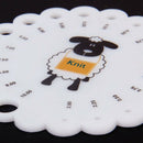 Knitting Needle Gauge Ruler Q4W6