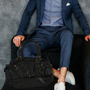 Men Leisure England Retro Handbag Black