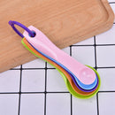 5pcs/set Measuring Spoons Colorful Plastic Sugar Cake Baking SpoonBX