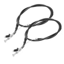 2 Pieces Durable Throttle Cable Black Motorcycle Accessories Throttle Cable