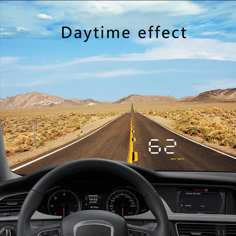 A100 Warning Car ABS Head Up Display Multifunction HUD Overspeed Alarm Clear
