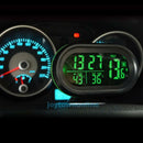 Car Voltage Digital Monitor Battery Alarm Clock LCD Temperature Thermometer
